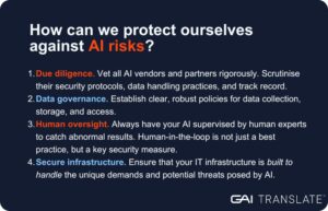How can we protect ourselves from AI risks